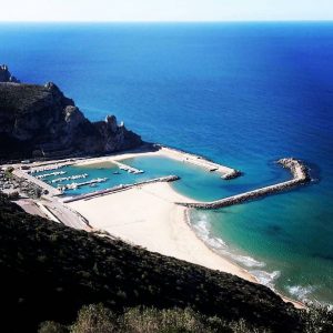 Spiaggia e porto di Buggerru