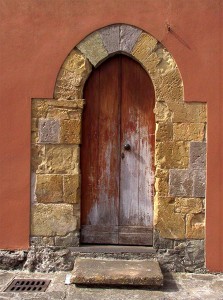 Ingresso della Chiesa di San Gregorio (Sardara)